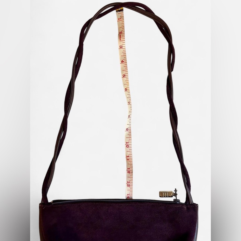 Vintage Margolin Suede Deep Purple Handbag - Picture 7 of 9